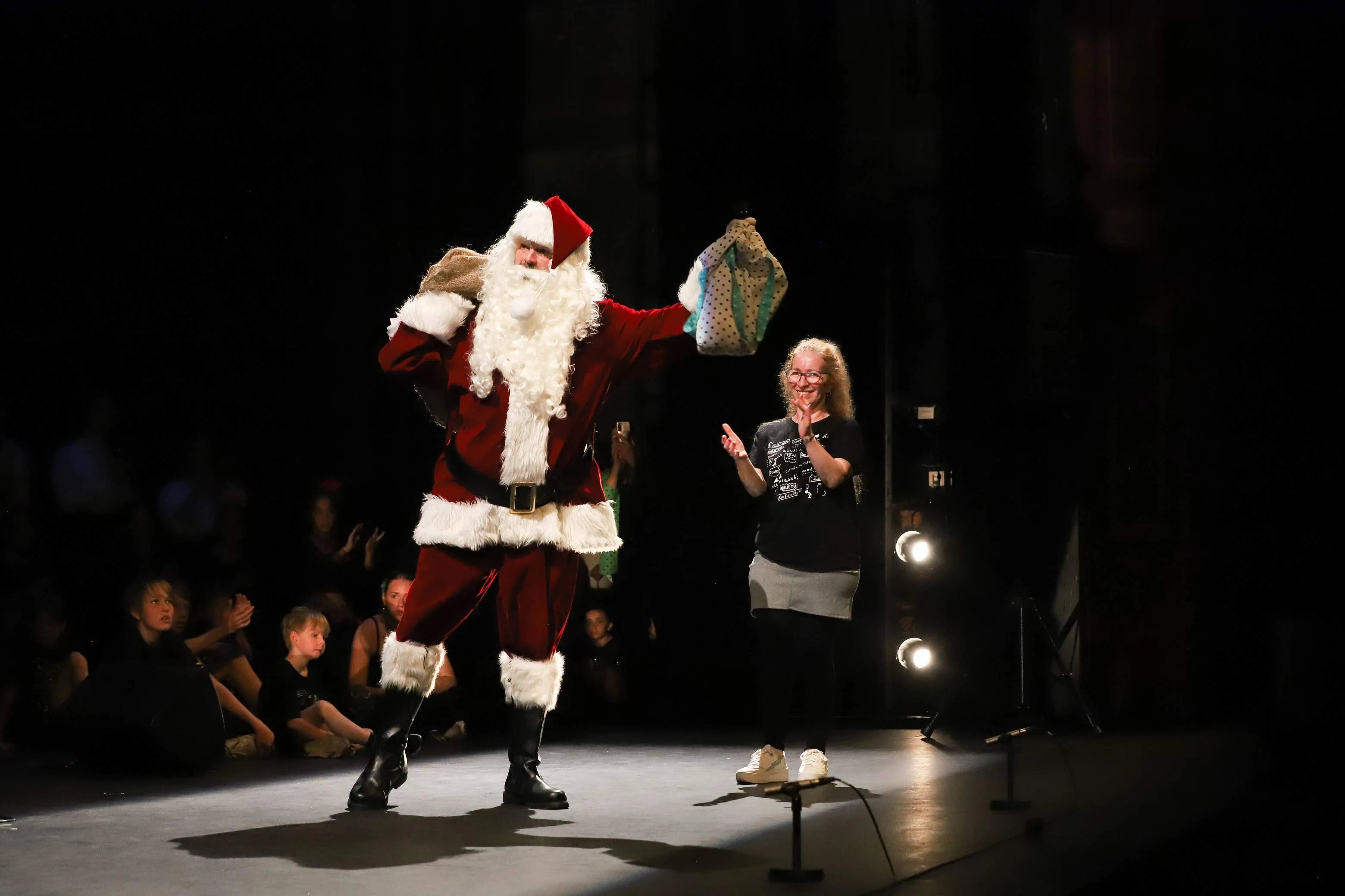 Julemanden til børnefestival i Jerez de la Frontera.