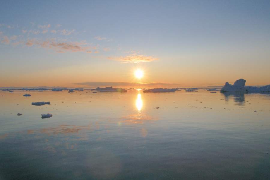 Sommersolhverv på Nordpolen